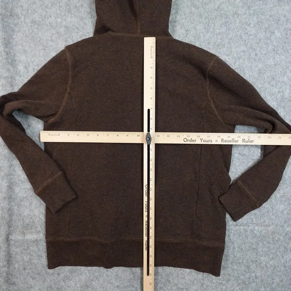 Ralph Lauren Sweater‎ Girls Large Open Front Hooded Hoodie Cardigan Brown